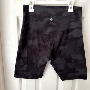 Lululemon Align Biker Shorts Camo Black
